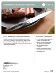 Gray Marble Handle Steak Knife Sell Sheet Gray Marble Handle Steak Knife Sell Sheet