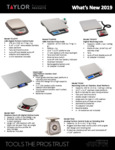 Taylor 2019 New Scales Brochure Taylor 2019 New Scales Brochure