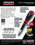 5-in-1-Screwdriver Allway Tools SD41