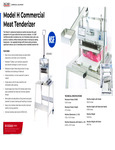 Jaccard Model H Commercial Meat Tenderizer Catalog Jaccard Model H Commercial Meat Tenderizer Catalog