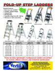 Vestil Fold-Up Step Ladders Brochure