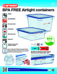 Araven GastroNorm Blue ABS Plastic Food Pan