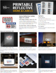 Avery Printable Reflective Labels and Signs Brochure