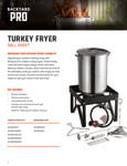 Backyard Pro Turkey Fryer Sell Sheet