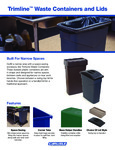 Brochure for Carlisle Trimline Wastecans