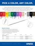 48" NATURAL ALUMINUM HANDLE colored brochure