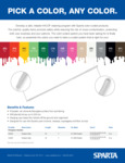 60" FIBERGLASS HANDLE 1IN DIAM, colored brochure 60" FIBERGLASS HANDLE 1IN DIAM, colored brochure