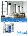 Continental Refrigerator Reach-Ins & Pass-Thrus Brochure
