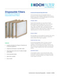 FIBERGLASS DISPOSABLE AIR FILTER brochure