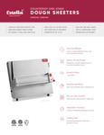 Estella Counter Top One Stage Dough Sheeters Sell Sheet