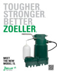 Zoeller 73-0001 Sump Pump with Vertical Float Switch - 115V brochure Zoeller 73-0001 Sump Pump with Vertical Float Switch - 115V brochure