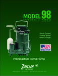 Zoeller 98-0001 Automatic Effluent Pump - 115V brochure Zoeller 98-0001 Automatic Effluent Pump - 115V brochure