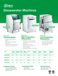 Glasswasher Dishwashers Brochure