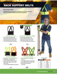 HI-VIS BACK PROTECTIONS BACK SUPPORT BELTS