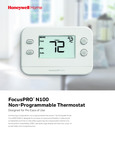 Honeywell Home_FocusPRO-N100_Sell Sheet