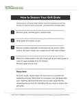 How to Season A Grill Grate