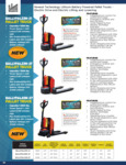 Lithium Battery Powered Pallet Trucks Brochure