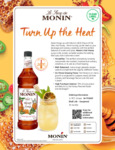 Monin Hot Honey Sell Sheet and recipes p646-hot-honey-ss_v2