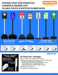 Plasticade Rubber Base Portable Post Sign Stand Rev. 4 cm Plasticade Instructions Base
