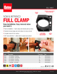 1/2 IN. FULL CLAMP W/BARBED NAIL 100 IN POLYBAG brochure 1/2 IN. FULL CLAMP W/BARBED NAIL 100 IN POLYBAG brochure