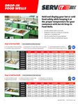 Servit Drop In Food Wells Sell Sheet