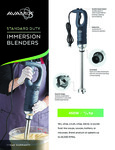 AvaMix Standard-Duty Immersion Blender Brochure