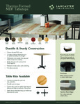 Thermo-Formed MDF Tabletops