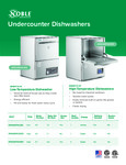 Undercounter dishwasher sell sheet
