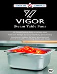 Vigor Steam Table Pan Brochure