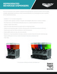 Vollrath Refrigerated Beverage Dispenser Sell Sheet Vollrath Refrigerated Beverage Dispenser Sell Sheet