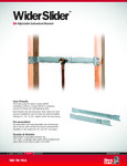 WIDERSLIDER - ADJUSTABLE BRACKET - BROCHURE