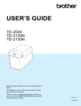 Brother TD2020, 2120N, 2130N Label Printer User Guide Manual Brother TD2020, 2120N, 2130N Label Printer User Guide Manual