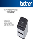 Brother VC-500W User's Guide Manual