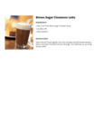 Brown Sugar Cinnamon Latte Recipe
