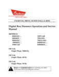 Bun Warmers Digital Manual 2023 Bun Warmers Digital Manual 2023