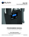 Bunn 58000.0000 Programming Manual