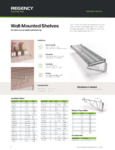 Regency Space Solutions Wall-Mounted Shelves Regency Space Solutions Wall-Mounted Shelves