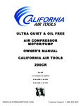 California Air Tools 200CR MotorPump Owner's Manual