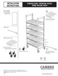 Cambro Dome Drying Rack Installation Guide
