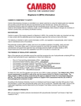 Cambro BPA Information