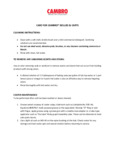 Cambro Dolly and Cart Care