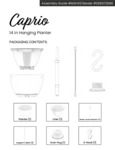 Caprio Caprio Hanging Planter Instructions Caprio Caprio Hanging Planter Instructions