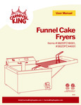 Carnival King Funnel Cake Fryers Manual