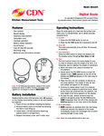 CDN SD1104 Instructions