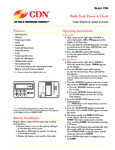 CDN TM8 Specsheet CDN TM8 Specsheet