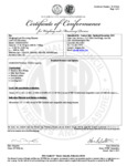 Certificate of Conformance 334BS Certificate of Conformance 334BS