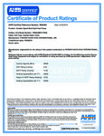 Parker Davis RYB036GMFILCAD Certificate
