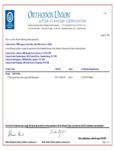Chef's Pride Kosher Certificate