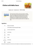Chicken with Malta Sauce Recipe