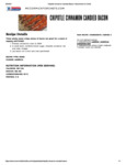 Chipotle Cinnamon Candied Bacon Recipe